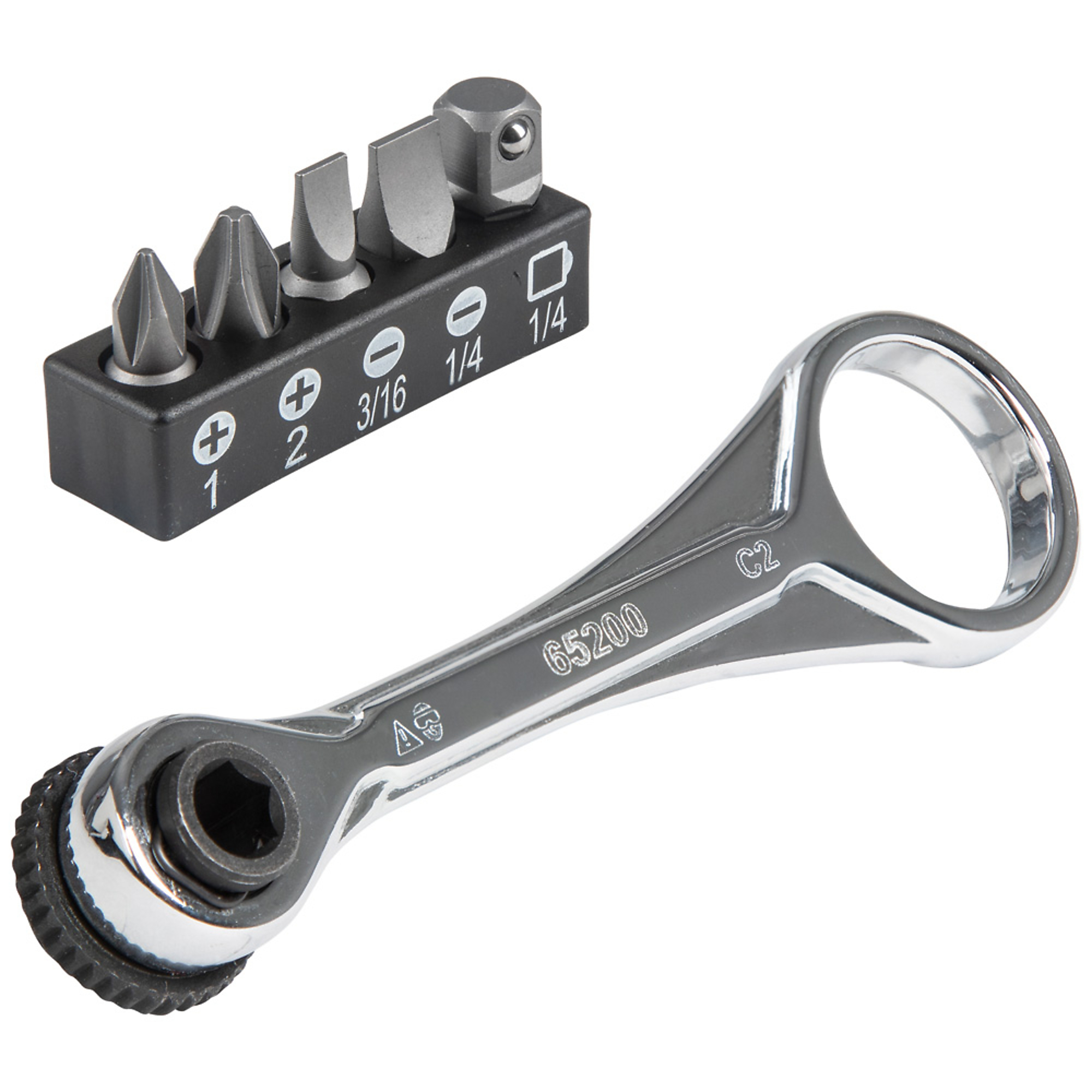 Klein Tools, Slim-Profile Mini Ratchet Set, 5-Piece, Model# 65200